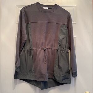 ATHLETA Triumph Hybrid Crewneck Sweatshirt  Small Bali Green